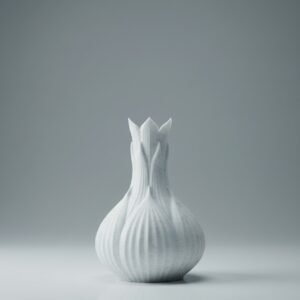 Makrana Marble Onion-Shaped Decorative Accent Sculpture