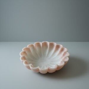 Makrana Pink & White Marble Decorative Bowl