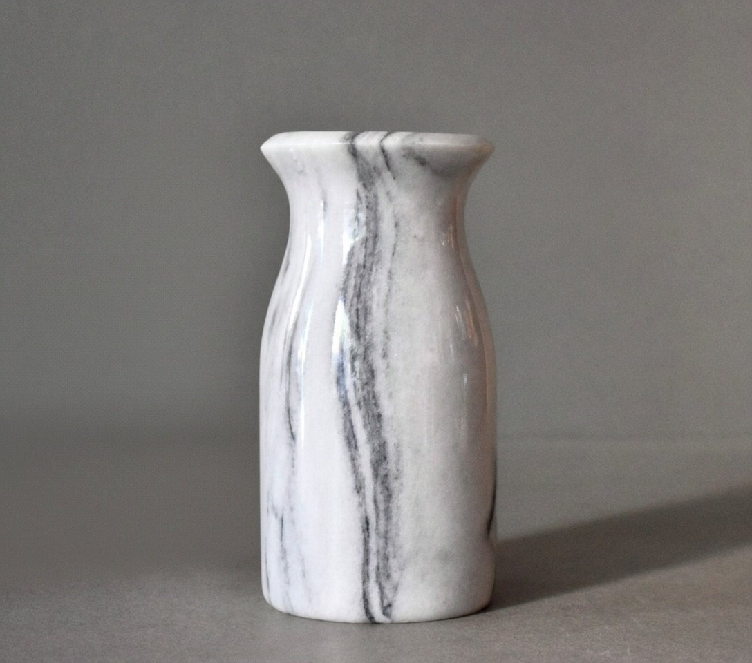 Makrana White Albeta Marble Vase