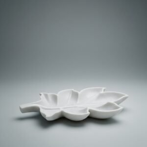 Makrana White Marble Flower Accent