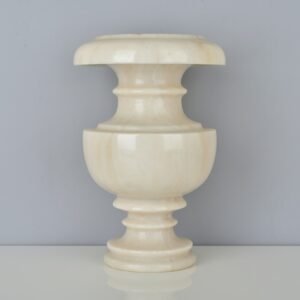 Makrana Pink Marble Hand-Carved Flower Vase