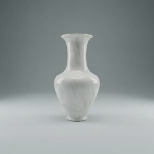 Makrana White Marble Handcrafted Decorative Vase