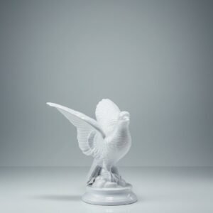 Hand-Carved Marble Dove Statue | Peace & Purity Symbol