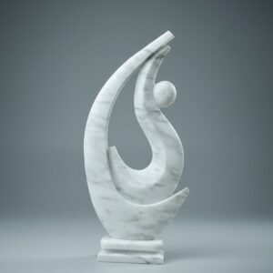 Ethereal Flow Abstract Marble Sculpture