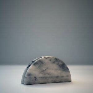 Handmade Vintage White Marble Napkin Holder