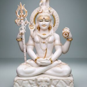 Serene Meditating Shiva Idol Statue – Calm Mahadev Pose