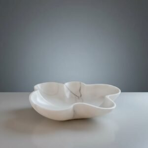 Carrara White Marble Polished Vessel Sink – Natural Stone Above-Vanity Bathroom Basin