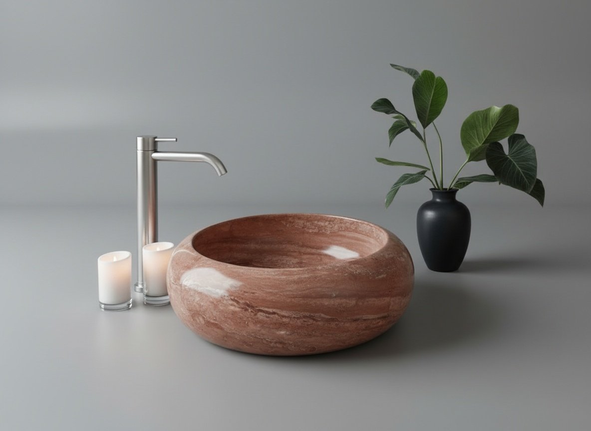 Ruby Red Countertop Vessel Sink