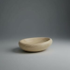 Hand-Carved Drop-Pattern Travertine Vessel Sink