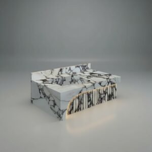 Calacatta Viola Marble Wall-Mount Bathroom Sink