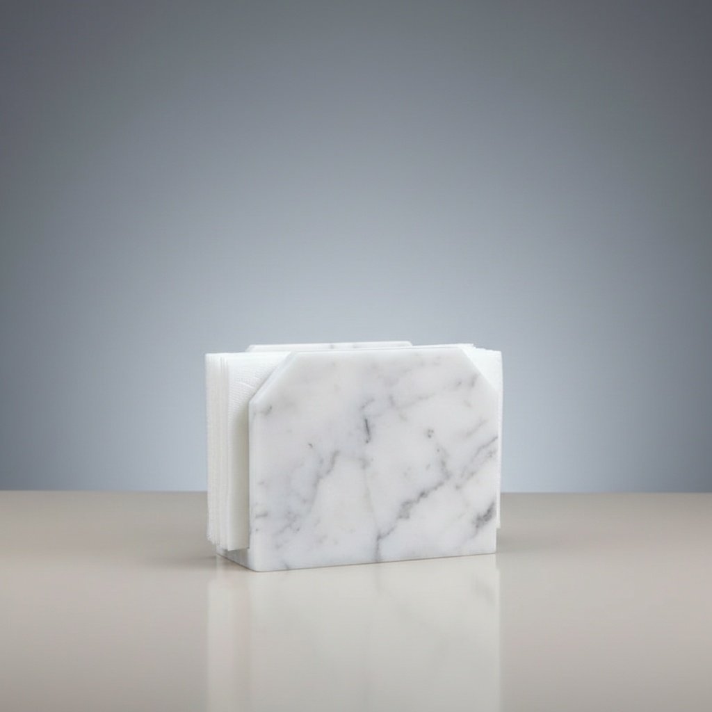 Modern Marble Napkin Holder for Kitchen & Dining Decor