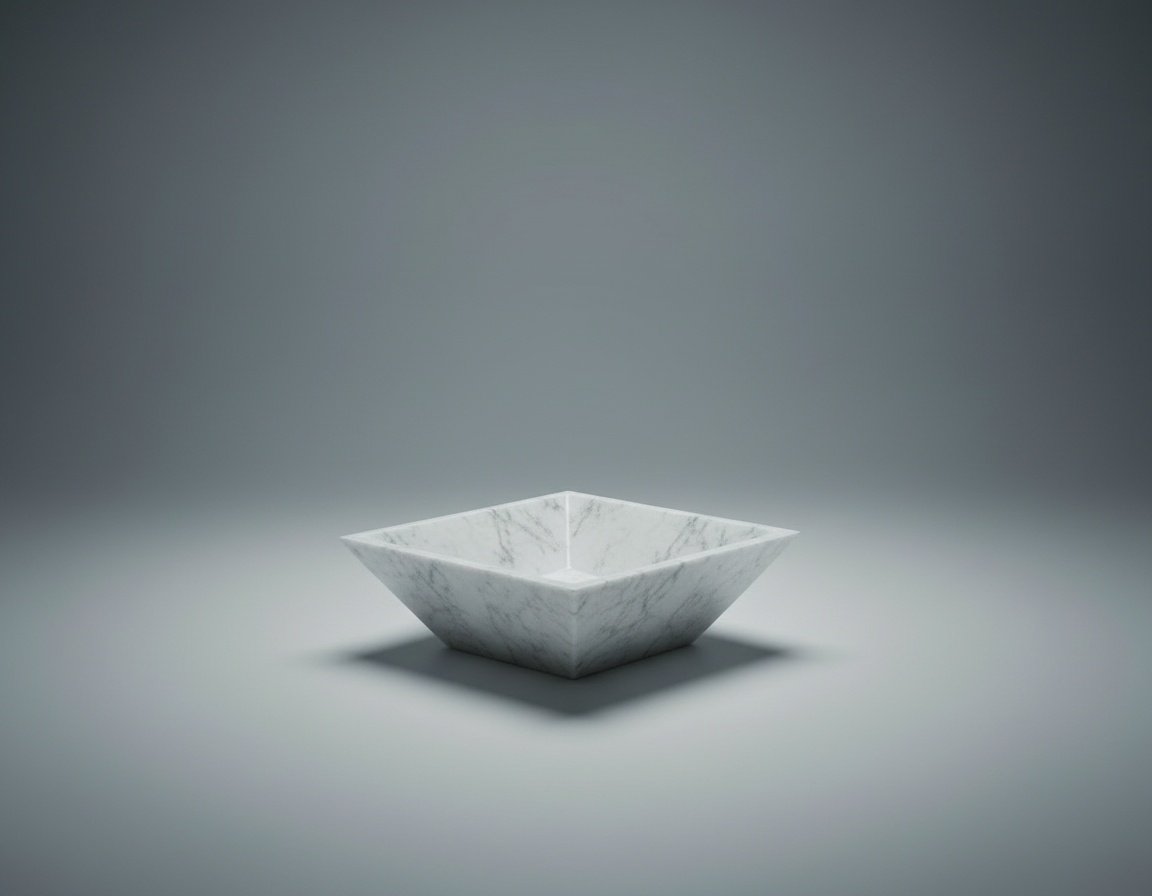 Beige Marble Bathroom Sink – Handcrafted Natural Stone Countertop Basin