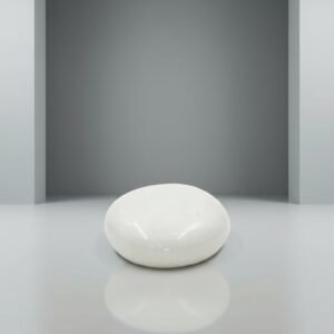 Handmade White Marble Paperweight Desk Accessory