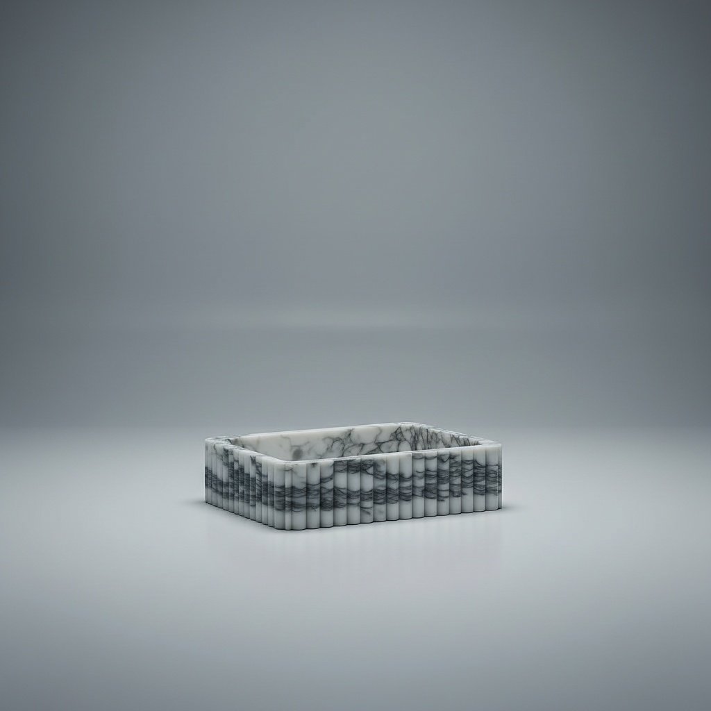 Calacatta Viola Marble Vessel Sink