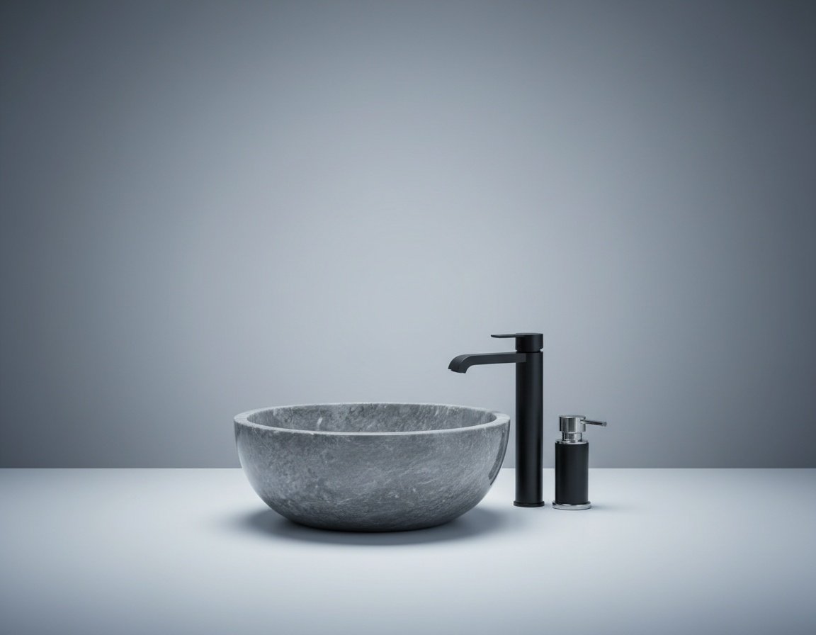 Grey Marble Sink – Natural Stone Basin
