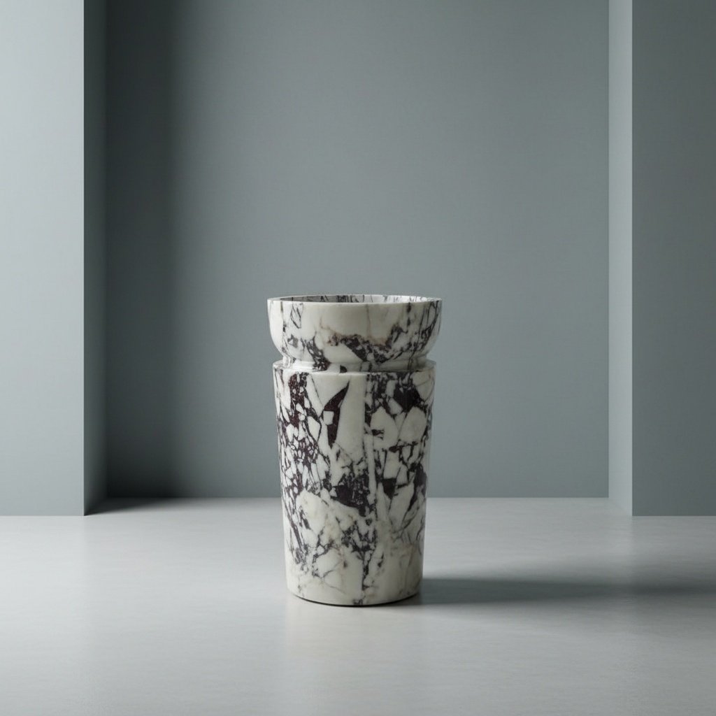 Calacatta Viola Marble Designer Display Pedestal